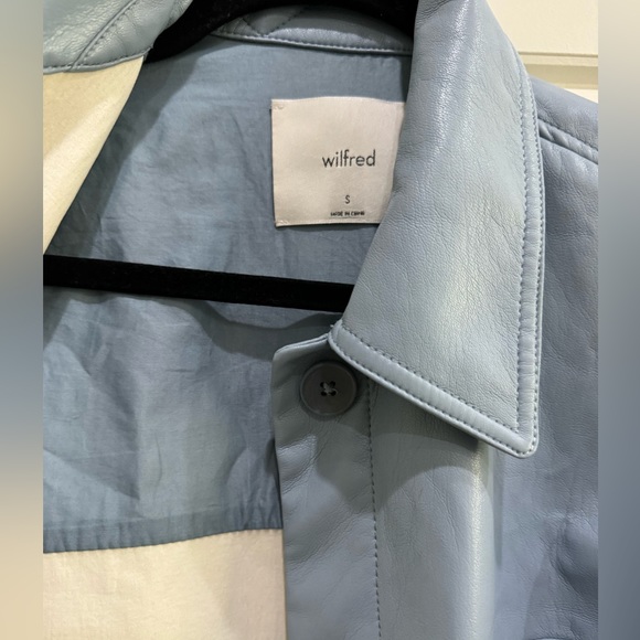 Aritzia Wilfred Ganna Faux Leather Shirt Jacket - Picture 3 of 5